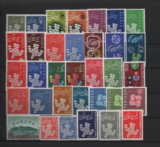 EUROPA  CEPT année complète 1961 neuf   MNH 
