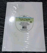 AMPAD Computer Paper Invitation Note Card stationery 2006 Mint green Floral 50pk