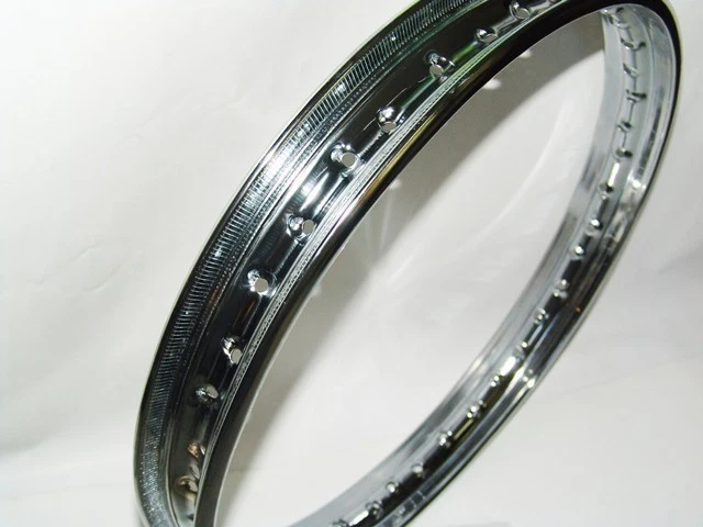 Par Llantas de Acero Hecho en Italia 1.60 X 18 28 Agujeros Mv Agusta 125 Tr - Imagen 4 de 4