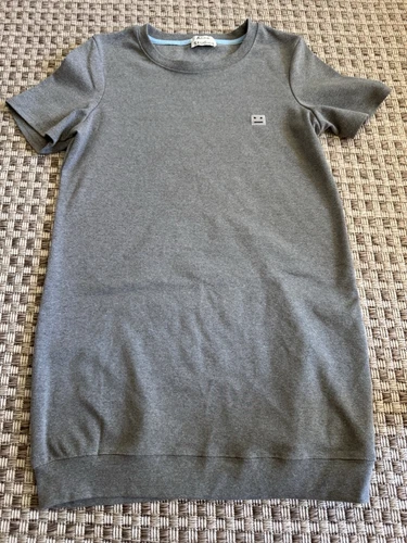 Abito T Shirt Acne Studios 100% Cotone Viso College Grigio Taglia Large