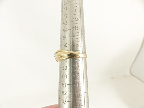 9 kt Gold Smaragd Ring Diamant Cluster gepunzt Größe Q mit Geschenkbox - Bild 12 von 12