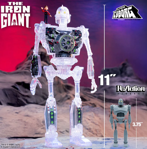 Super7 The Iron Giant Super Cyborg - The Iron Giant Clear Actionfigur Deadstock - Bild 12 von 13