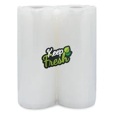 Keep Fresh Food Vacuum Sealer Rolls (8" x 50', 2 Rolls), 3.5mil Food Storage ...