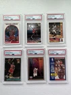 Michael Jordan PSA Graded Basketball Card Lot (6 Total Cards) Bulls Lot H