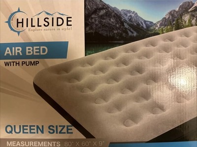 Air Bed Queen 80x60x9 & Pump, Patch, Car Adapter