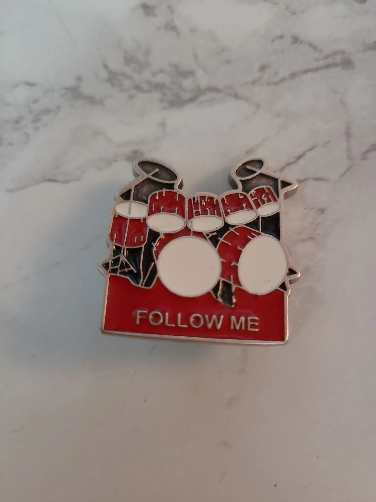 Saint Laurent Paris SS2015 Psych Rock Follow Me Drum Kit Pin