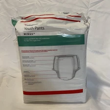 Cardinal Health Youth Pants Wings  S/M Unisex, 38-65 Lbs, 17 Ct, Lot Of 4 Packs