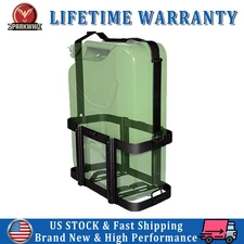 SPARKWHIZ 5.28 Gallons/20L Jerry Can Holder Mount Gas Rack Fuel Gasoline Black