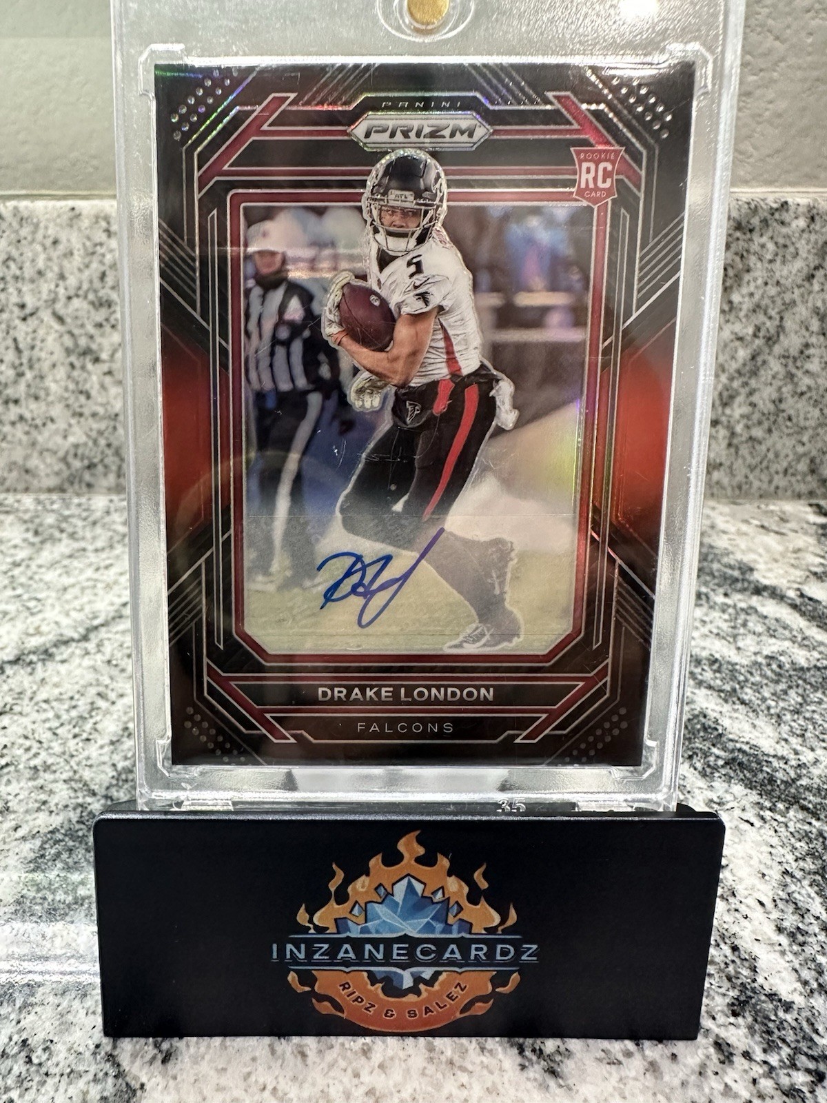2022 Panini Chronicles - Prizm Black Drake London #PB-11 Red Signatures /49 (AU,