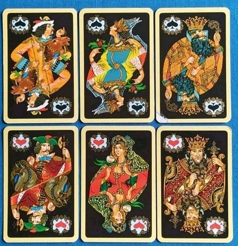 ANTIKE SPIELKARTEN BLÄTTER 1967 RUSSISCH ANTIQUE PLAYING CARDS SPIELKARTEN