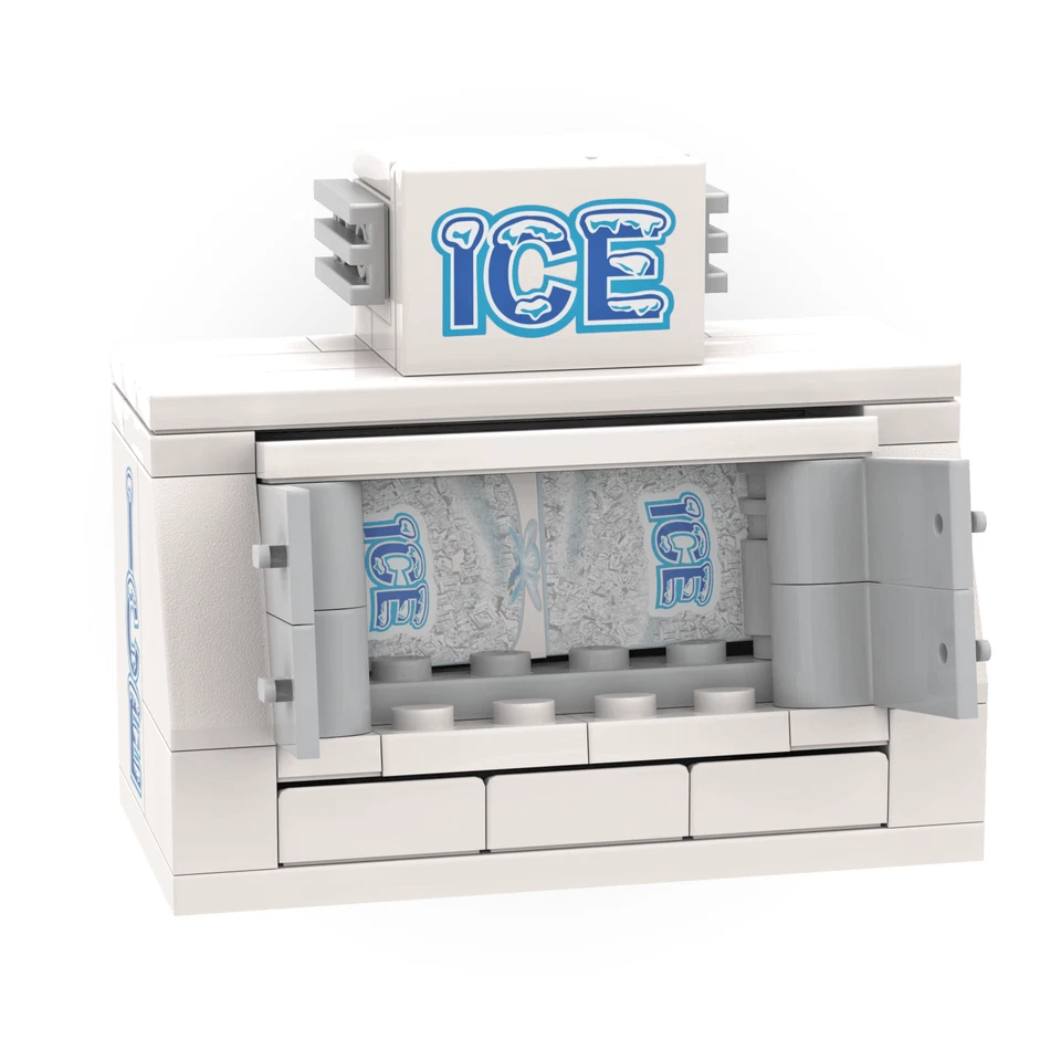 Ice Vending Machine -  Custom Building Set - Custom Printed - Minifig Brick City - Image 2 of 4