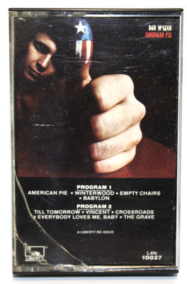 Don Mclean - American Pie (Cassette, 1980) Reissue