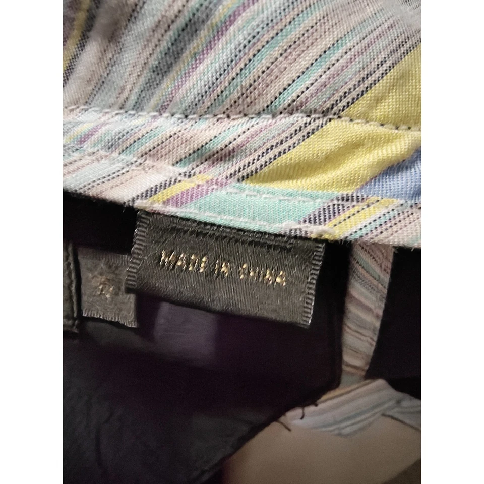 Pantalones Cortos Chinos Bugatchi Uomo 80% Seda 20% Lino Plisados Frontales Para Hombre Talla 35 Negros Foto 4 de 4