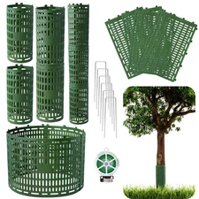 10pcs Tree Guards Trunk Protector Tree Trunk Protector with Twist Ties Resizable