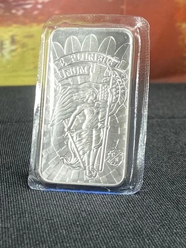 1 oz walking Liberty Silver Bar .999 Fine Sealed as pictured
