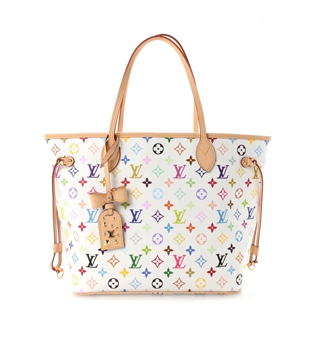 NEW Louis Vuitton X Murakami White 2026 Neverfull MM M27787 W