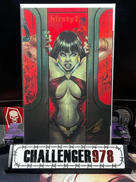 Vampirella / Dracula RAGE #1 Mike Krome SIGNED VIRGIN w/ COA