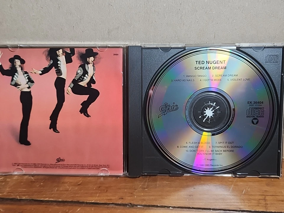TED NUGENT CD - SCREAM DREAM - VERY RARE OUT OF PRINT TITLE - WANGO TANGO Foto 3 de 4