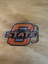 Oklahoma State University NCAA Football Basketball Belt Buckle New Old Stock