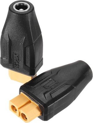 2 Stück XT60 Adapter, XT60 Buchse auf DC5525 Buchse 5,5 x 2,5 mm Wireless Adapter, 