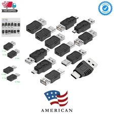 12-Piece USB 2.0 Adapter Set: Type C, Micro, Mini for Ultimate Compatibility