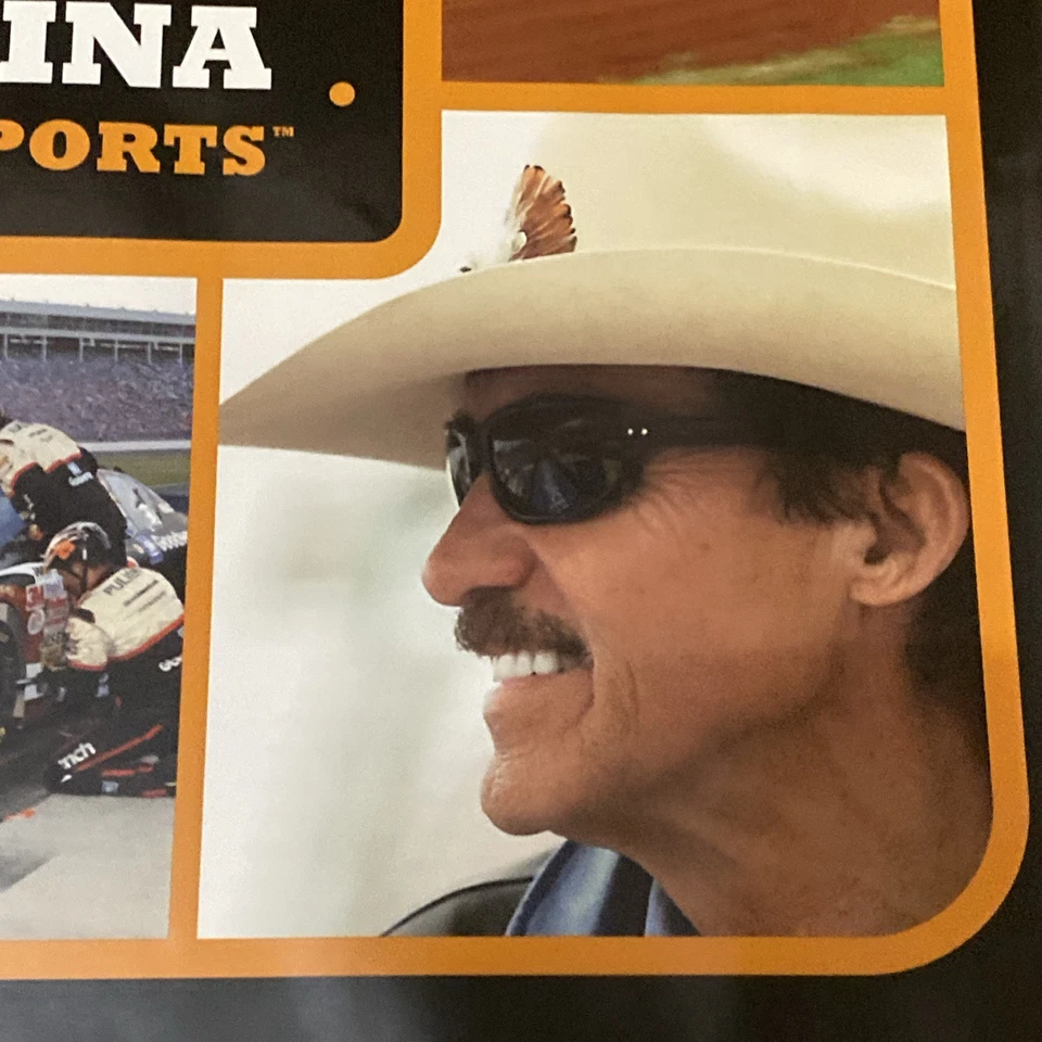 VINTAGE North Carolina The Heart Of Motorsports NASCAR Racing Poster NC 24x18” - Image 2 of 4