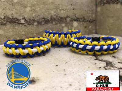 3 Golden State Warriors Paracord Bracelet NBA Finals 2019