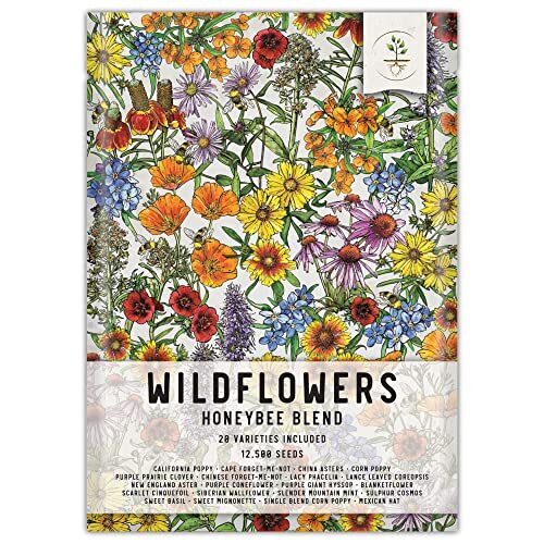 , Bulk 12,500 Seeds Honey Bee Wildflower Medium Pack (12,500 Seeds) - Picture 1 of 7