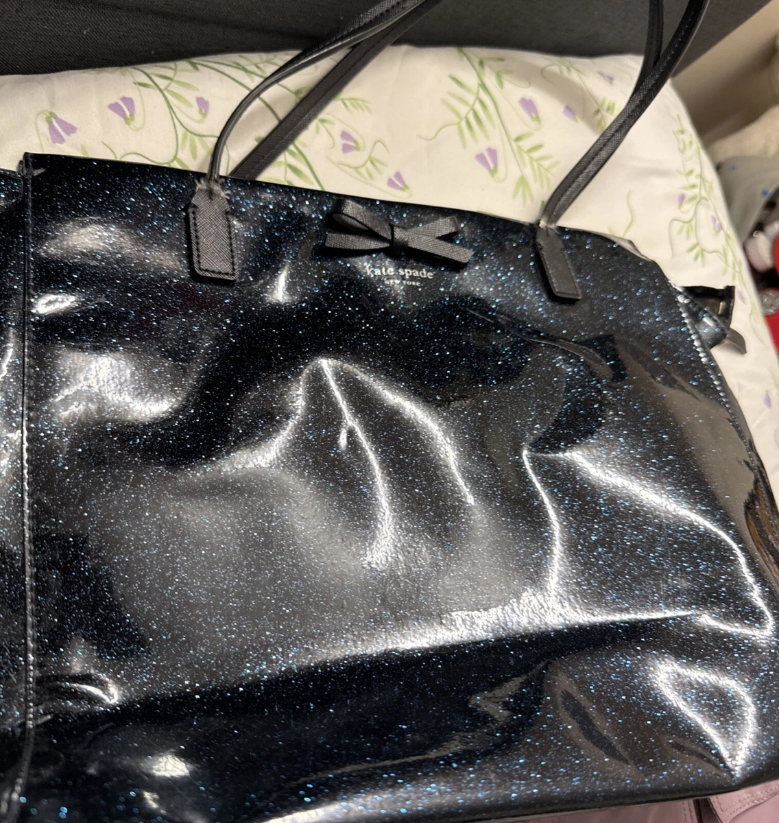 kate spade グリッター パーティーバッグ　新品 kate spade new york Glitter Bow Tote Bags & Handbags for Women for