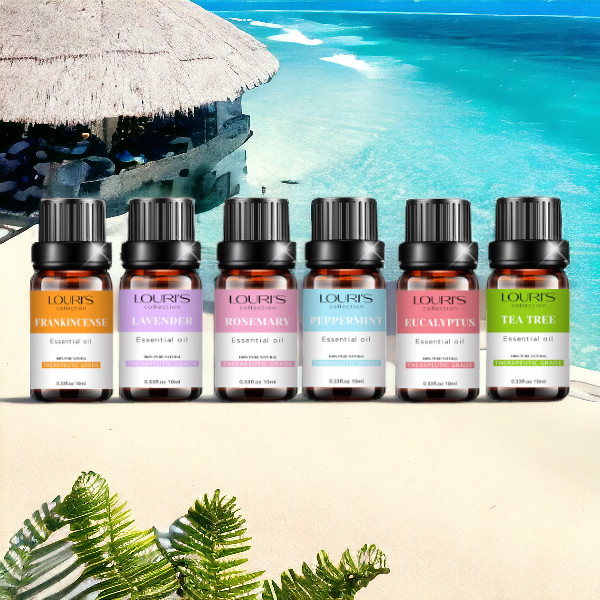 Eucalyptus,Lavander,Tea tree,Rosemary,Peppermint,Frankincense Essential Oil set