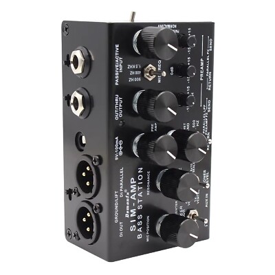 【美品】Demonfx SIM-AMP BASS STATION 本体 Demonfx SIM-AMP Simplifier Bass Station Preamp Simulator, Power