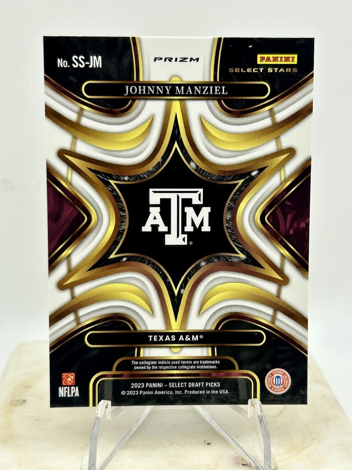 2023 Select Draft Picks Johnny Manziel SELECT STARS SILVER HOLOFOIL #SS-JM A&M - Image 2 of 2