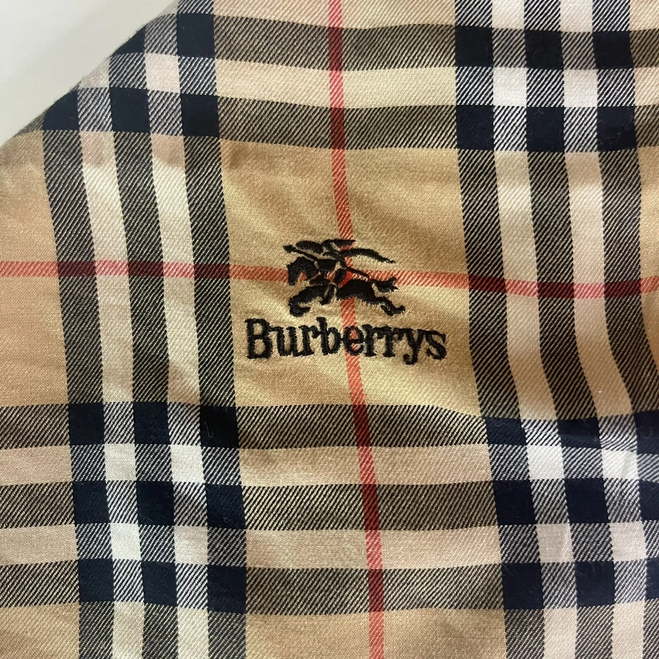 Vintage BURBERRYS Nova Check Plaid Cotton Handkerchief - Image 2 of 4