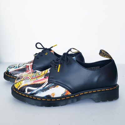 NEW DR MARTENS 1461 Jean Michel Basquiat Shoes Dustheads Mans Sz