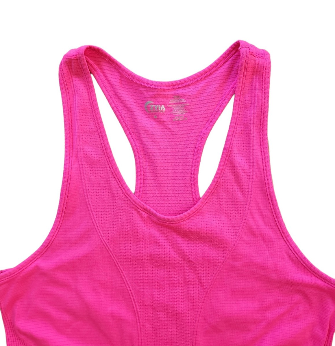 zyia hot pink copper charged tank