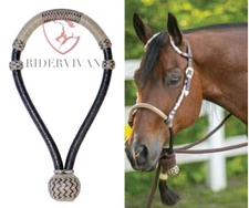 40 Plait Braided Bosal, Dark Chocolate Brown Bosal, 11-inch High Quality Bosal.