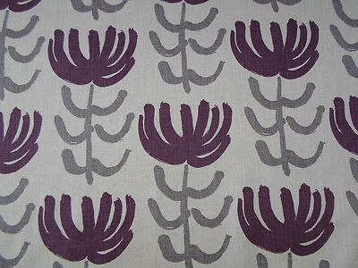 William Yeoward Gardinenstoff 'Pierrette' violett 3,2 Meter (320 cm) Leinenmix 