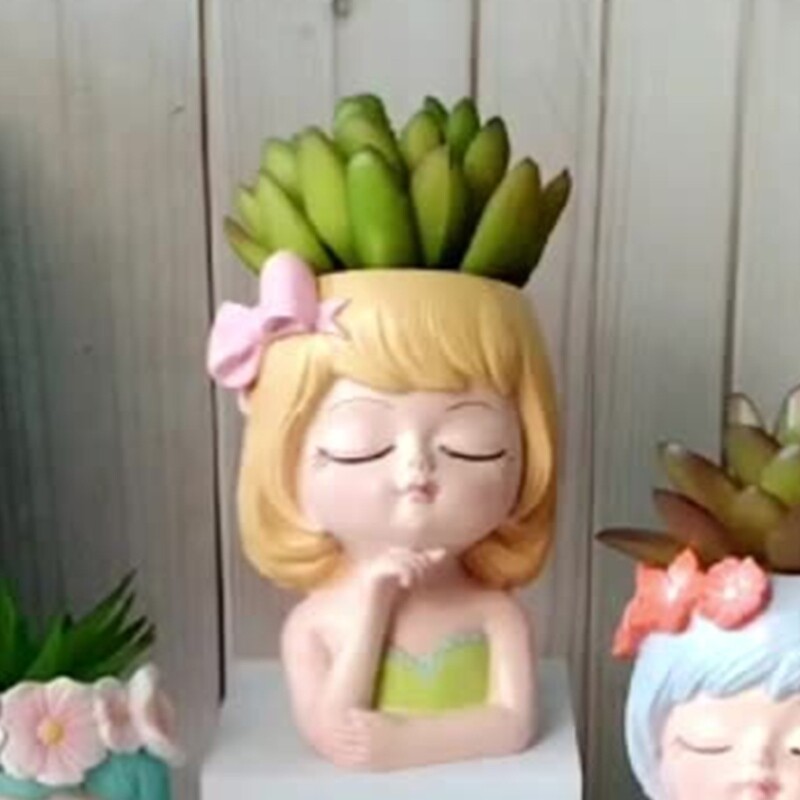 Pen Holder Silicone Mold Diy Succulents Concrete Flower Pot Cement Mold