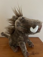 Disney The Lion King Movie Talking Pumbaa Plush Stuffed Animal Pumba Sound