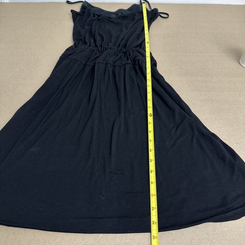 James Perse size US 3 100% Tencel Casual Black Spaghetti Strap Sundress dress - Picture 11 of 14