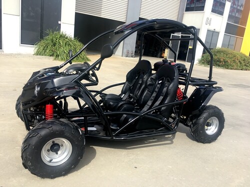 125CC Buggy ATV Sport Quad Dirt Bike 4 WheeL kart Semi Auto 3+1 SAHARA Dune BLK - Picture 1 of 12
