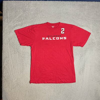 Atlanta Falcons NFL Red Matt Ryan Graphic Reebok Shirt Mens L