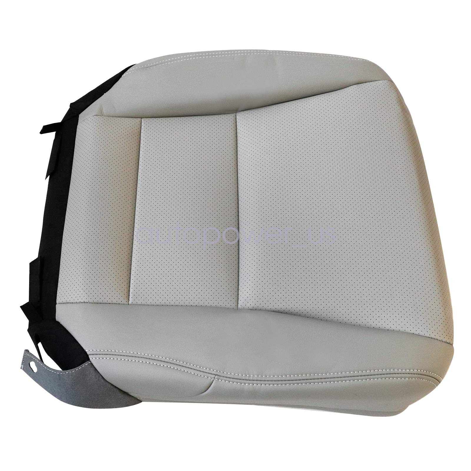 For 2013-2017 Honda Accord Front Side Bottom & Top Seat Cover Gray Perforated