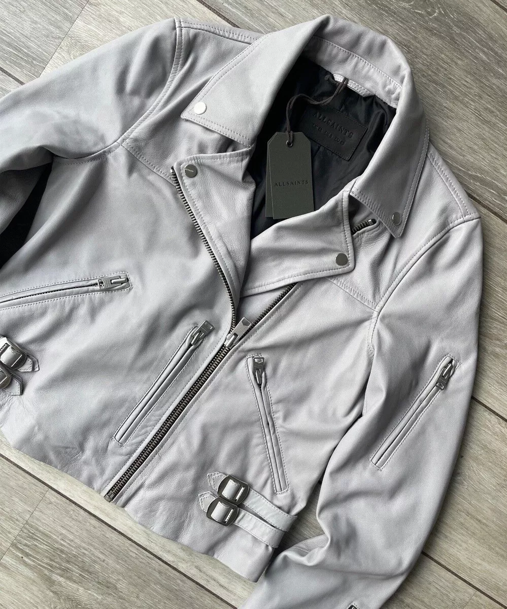 Navy leather biker store jacket uk