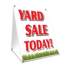 Yard Sale Today Yard Sign  Stake outdoor plastic coroplast window