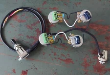 Solderless Les Paul Wiring Harness CTS A525k 27mm .027 Blue Drop Switchcraft 