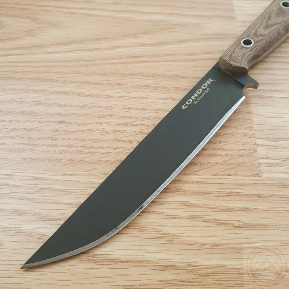 Cuchillo fijo Condor Skirmish 5.5 1075HC hoja de acero lona natural mango Micarta Foto 2 de 4