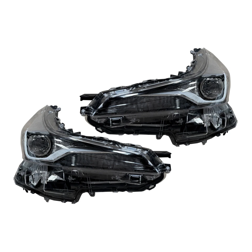 For 2019 2022 Toyota Prius LED Headlight Chrome Left Right Pair Set 2Pc no Fog - Image 4 of 4