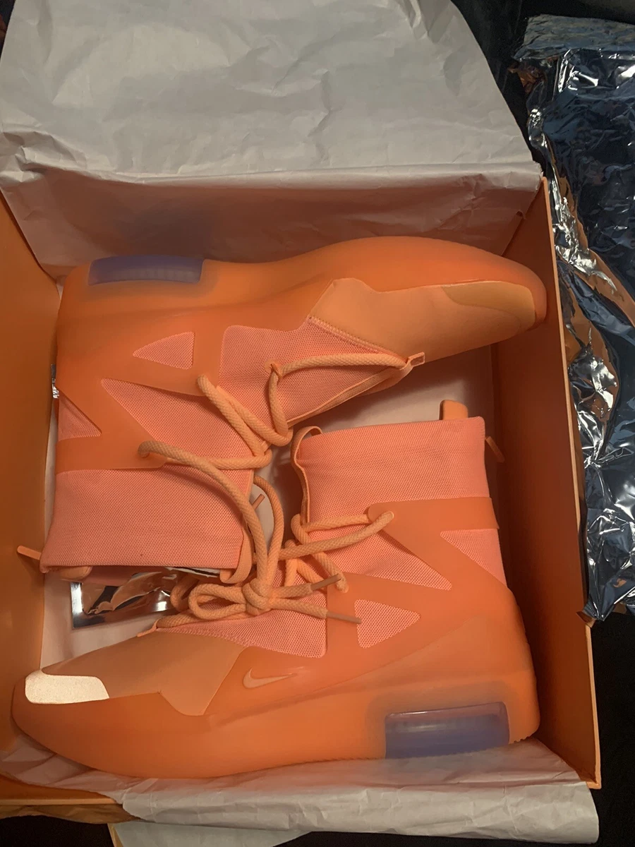 Lujo segunda mano tablero Nike Air Fear of God 1 Orange Pulse Size 11 100% Authentic | eBay