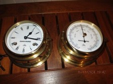 Viking Glasenuhr mechanisch + Compensated Barometer 15 cm